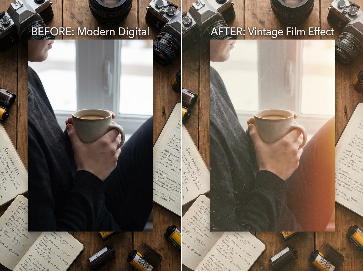 蘑菇视频 - 奶油白复古滤镜